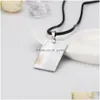 Pendentif Colliers En Gros À La Mode Colorf Rectangar Collier Avec Coquille D'ormeau Broyée Style Européen Et Américain Dro Dhgarden Dh6U3