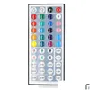 RGB -Controller DC12V 6A 44 Key / 24 Mini LED IR -Kontrollsteuer f￼r Strip Lights Controller Remote DIMMER DIMMER DROPLIEL LEGELN AUFTRAGSPRￜFUNG DHU4J