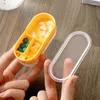 Lagringslådor 1pc Snabb Split Cutter Divider Transparent Box Dual-Use Mini Portable Dustproare Organizer