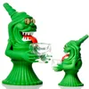 Silicone Monster Silicone Water Pipe with Glass Dish H=5.9" Smoking Accessories Tobacco Herb Pipes Oil Dab Rigs