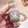 Fashion Lady Dress Watch Women White Dial Quartz Movemetn Watches Rostfritt st￥larmband H￶gkvalitativt Sapphire Glass F2659