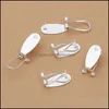 Other Sier Gold Fingernail Earring Post For Native Women Beadswork Jewelry Finding Making 50 Pieces/Lot Drop Delivery Findings Compon Dhrfj