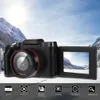 Câmeras Full Digital HD 1080p 16MP Professional Video Camering Vlogging Flip Selfie Point Shoot VH 823