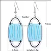 Dangle Lustre Designer Mode Pu Boucles D'oreilles En Cuir Pour Femmes Papier Hygiénique Masque Imprimer Goutte Personnalité Créative Drôle Bijoux De Dh6Zj