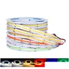 Bandes LED Dc12V Cob Strip Light 10Mm 300Led / M Haute Densité Flex Tape Dimmable Fob Ruban Linéaire Rouge Vert Bleu 3000K 4000K Drop Del Dhxf4