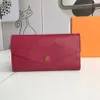 Empreinte Leather Sarah Composite Wallet Long Standard Removable Little Zipper Pouch Black Pink Dark Red 4 Colors Fashion Women Co229p
