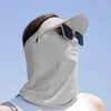 Casquettes de cyclisme Style Protection solaire extérieure Golf Sun Proof Glace Bavoir en soie Collier unisexe Riding Uv Protect Neckline Mask Summer Integrated Breath