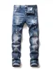 Les jeans Stretch Stress Skinny Street Slim Fit Quality Classic Blue Pants Blue Taille 28 42 230207