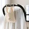 Förvaringslådor Baby Crib Organizer Väskor Född bomullssäng Diaper Bag Caddy hänger för spädbarnsängkläder