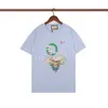 Men Fashion White T-shirt Women Tiger Flower Print Classic Style Tees Mens Clothing Grootte S-2XL