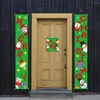 Kerstdecoraties Merry Door Hangende schilderdecoratie Banner voor thuisornamenten