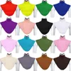 Bow Ties Fashion Men and Women Sticking Fake Collar Islamic Hijab Extensions Neck bröst Modal Scarf Half Muslim Candy Color