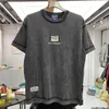 Black Tee Oversized T-Shirt Vintage Round Neck Printed Polar Style Summer Wear Street Pure Cotton