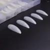 Faux Ongles 100pcs Stiletto Full Cover Nail Tips Amande Naturelle Faux DIY Salon Outils Manucure Ongle Press On