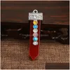 Colliers pendentifs Collier de chakra en cristal naturel Hommes et femmes Sept Type d'épée Drop Livraison Bijoux Pendentifs Dhgarden Dhktx