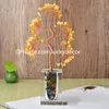 Natural Crystal Chips Money Tree Home Office Decor Handmased Wire Wrapped Citrine Amethyst Green Aventurine Rose Quartz Tree of Life Fengshui Bonsai Tree för henne