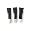 50g perfume bottle Black Long Empty Soft Tubes Facial Cleanser Cosmetic Container 50pcs