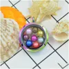 Lockets Selling Rainbow Color Stainless Steel Pendant Necklace For 67 Mm Round Pearls Aromatherapy Box Best Gift Drop Delive Dhgarden Dh0Qc