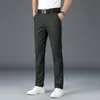 Mens Pants Spring Summer Fashion Business Casual Long Suit Male Elastic Straight Formal Trousers Plus Big Size 3040 230207