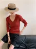 Women's Sweaters Vintage Style Autumn Winter Doll Collar Solid Color Women Sweater Knitted Top Long Sleeve Pullover Pull Femme