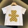 Childrens Luxury Clothes Baby Kids Designer Tshirt Boys Summer Clothing Girls Short Sleeve Fashion Letter Shirts Unisex Tops 2 Colors