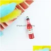 Charms 20pcs Classics Simation Plastic Wijnfles hanger Cocktail Diy Earring Keychain Sieraden maken Accessoire Drop levering Zoek Dh4KJ