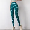 Leggings da donna ASHEYWR Leggings da donna senza cuciture in maglia Booty Lifting Tie Dye Leggings da fitness ad alta elasticità Slim Push Up Leggins da allenamento Donna