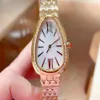 Women Watches Quartz movement Snake Watch Drill Ring Watches Watch Clock Simple and Elegant304D