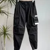 Herr Cargo Designer Cargos Byxor Träningsbyxor Arbetsbyxa High Street Hip Hop Vår Höst Casual Flera fickor Oversize Lösa Rak Overall Jogger