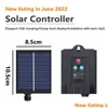 Luzes solares de jardim solar Smart Remote Control Star Lun String Outdoor ￠ prova d'￡gua do dia de Natal Deda￧￣o de casamentos Droga Li Dhimu