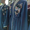 Этническая одежда Мусульманская модная платье с бисером абая для женщин Дубай Турция Арабский хиджаб Исламский Рамадан Халат Вестидос Кафтан