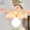 V￤gglampor modern minimalistisk vacker lotus sovrum vardagsrum s￤ngen zen te lampa dekorativt ljus
