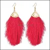 Dangle Chandelier Vintage Ethnic Tassel Earrings Bohemia Drop Long Rope Fringe Cotton Earring Trendy Sector For Women Fashion Deli Dhasb