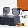 العلامة التجارية للنظارات الشمسية مصممة Sunglass عالية الجودة النساء من النساء رجال النظارات النسائية شمس الزجاج UV400 للجنسين مع صندوق