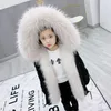 Jackets Sundae Angel Girls Winter Coat Hooded Faux Fur Thicken Warm Children Jacket For Boy Parka Clothes Kids Outerwear 2-9 Years