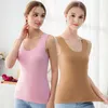 Ropa de dormir para mujer Ropa interior térmica Otoño Invierno Ropa de manga larga Cálida Tops para dormir Sólido Sin costura O-Cuello Camisa de fondo