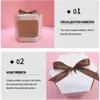 Gift Wrap Kotak Kue 10 Buah Kantong Permen Kertas Kraft Kemasan Pita dengan Jendela PVC Bening Hadiah Ulang 0207