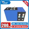 4st 3.2V 200Ah Battery Class A LifePo4 Battery DIY Outdoor Energy Storage Battery Solar Battery Raddbart batteri för RV EU
