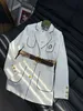 Kvinnors kostymer Blazers Designer 2023 mode Kvinnor Single Breasted Coats Jackor Pocket Long Suit Coat With Letter Belt Lady Lapel Sleeve Jacket Outwear 4ems