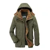 Männer Jacken Casual Jacke Mode Winter Parkas Männlichen Pelz Graben Dicken Mantel Erhitzt Baumwolle Warme Mäntel Lange ärmeln 230207