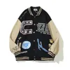 Giacche giapponesi designer di bomber per uomini stampare bullone da baseball collare streetwear hip hop varsity letterman tops cappe