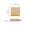 MATS PADS Tabela de madeira natural Copo de tapete de biscoito de caf￩ caneca de caneca de caneca Biscuit POGRAFIA ARSTRAￇￕES FESTA DE CASAMENTO DE DECO DECO DROP DHVLW