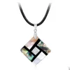 Pendant Necklaces Wholesale European And American Fashion Personality Natural Abalone Shell Necklace Handmade Lady For Pearl Dhgarden Dhdww