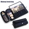 Mutifunctional Cosmetics Case Makeup Brushes Bag Travel Organizer Make Up Brushes Protector Coffin Tools Rolling Pouch J55 210204251T