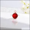 Charms Mode Kleine Strass Glas Anhänger Charme Für Armreif Halskette 12 Colorf Birthstone DIY Schmuck Machen Drop Lieferung Findi Dhxej