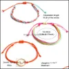 Perlenstränge 3 teile / satz handgemachte geflochtene seil mtilayer armband für frauen männer mode welle charme gewebtes wachs freundschaft diy schmuck d heyb