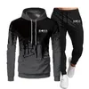 Tracksuits sets masculin pour hommes vêtements sweat-shirt printemps Splice décontracté laine à street