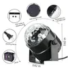 Efectos LED 7 colores Dj Disco Ball Lumiere 3W Proyector láser activado por sonido RGB Efecto de iluminación de escenario Lámpara Luz Música Navidad K Dhxgy