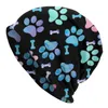 Bérets hiver chaud impression chien aquarelle motif Bonnet Femme bonnet ample chapeau Hippie Akita extérieur Ski Skullies bonnets casquettes