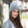 Bonnets bonnet/crâne casquettes Angora fourrure laine chapeau hommes et femmes épaissi mélangé chaleur tricot Gorras De Invierno Para Mujer 2023